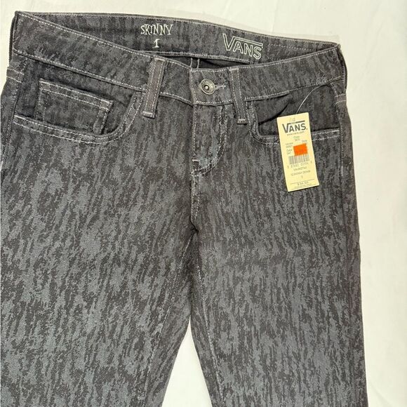 Vans Women’s Black Skinny Low Rise Jeans size 1 - Picture 4 of 6